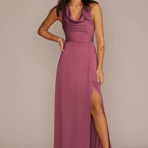 David's Bridal | Dresses | Charmeuse Sleeveless Cowl Bridesmaid Dress | Poshmark David's Bridal | Dresses | Charmeuse Sleeveless Cowl Bridesmaid Dress | Poshmark
